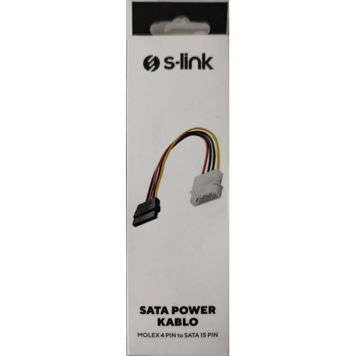 SLİNK TEKLİ SATA POWER KABLO KUTULU